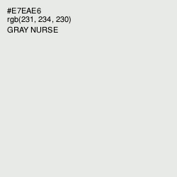 #E7EAE6 - Gray Nurse Color Image